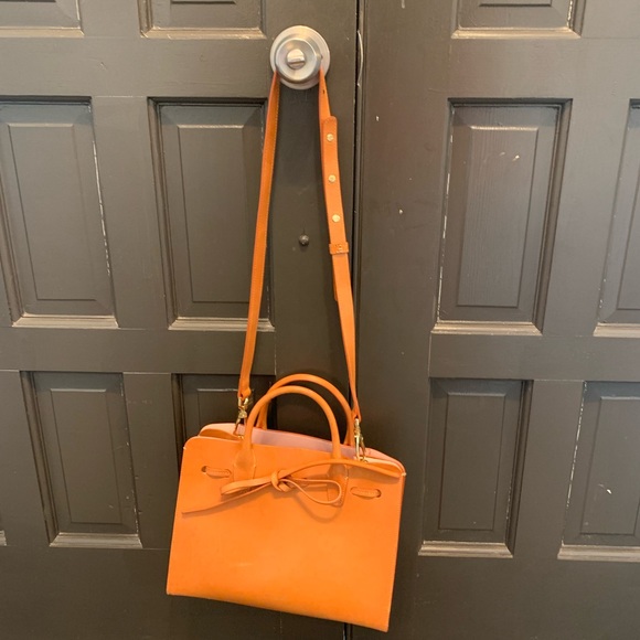 Mansur Gavriel Brown Leather Satchel - Picture 3 of 8